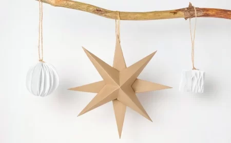 Étoile en carton à faire soi même idées pour une déco en 3d ou simple à la scandinave