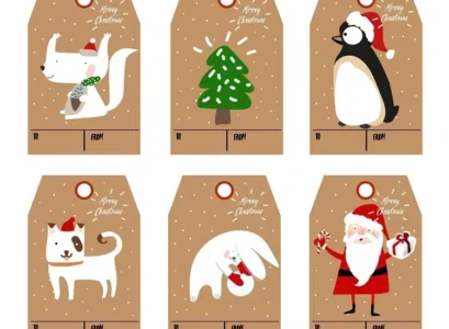 etiquette cadeau a imprimer noel