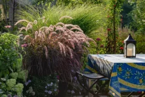 graminées en pot balcon contenant convenable grand bien drainé couleur claire large volumineux replanter