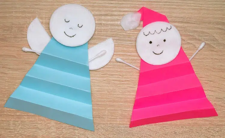 idée activité noel maternelle comment faire un ange en papier facile et rapide décoration diy