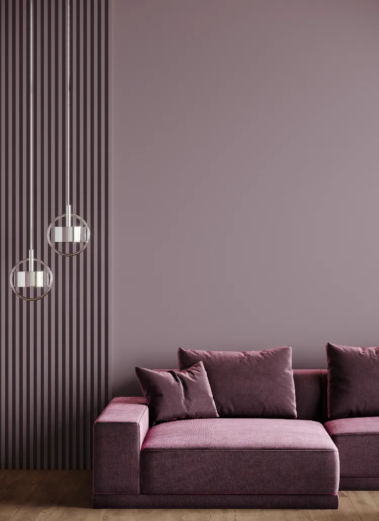 papier peint peinture couleur murs tendance 2024 violet lilas pastel