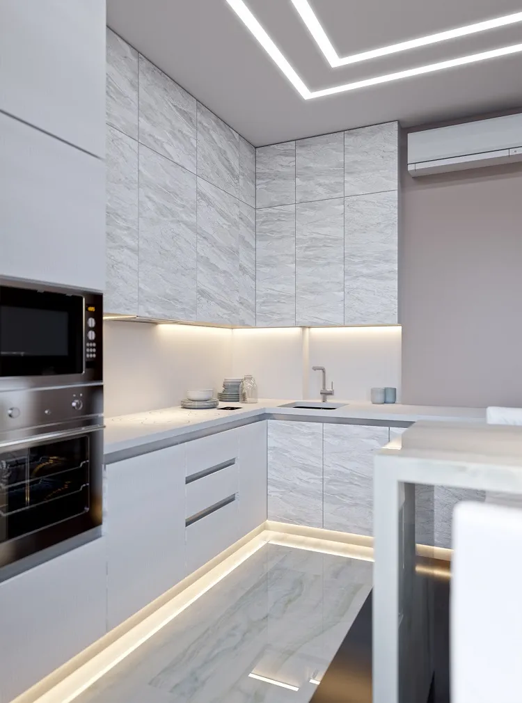 solutions éclairage led cuisine chambre a manger salon design moderne