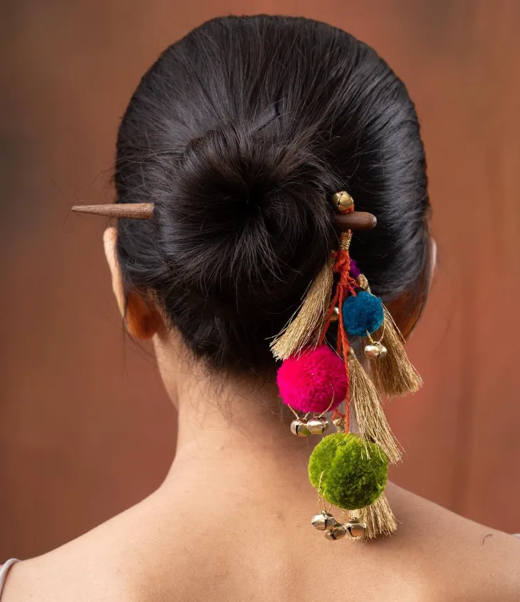 coiffure avec baguette chinoise tuto vidéo chignon brossage japonais