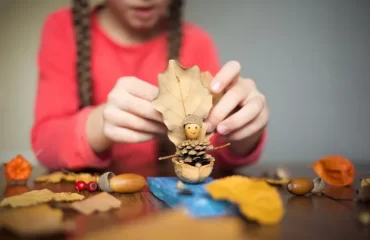 bricolage avec des coquilles de noix loisirs créatifs activités manuelles enfants vacances