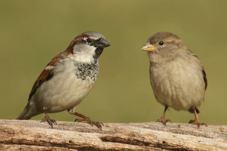 comment reconnaitre oiseaux du jardin noms avec photos identifier moineau male femelle