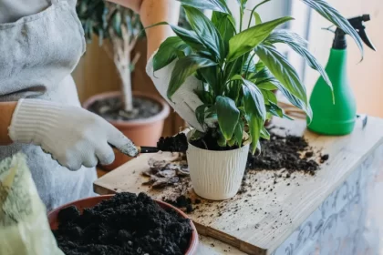 engrais pour spathiphyllum en pot compost npk coquilles marc de café que utiliser