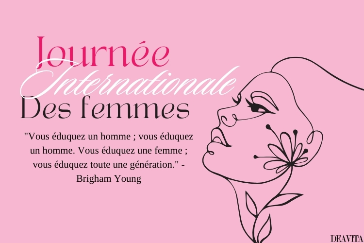 jolie carte journée de la femme 8 mars