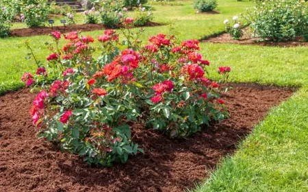 que mettre au pied des rosiers contre les mauvaises herbes