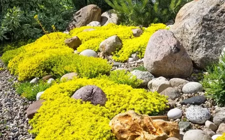 fleurs jaunes pour rocaille