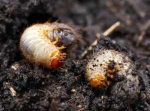 larves de hanneton dans les pots de fleurs pelouse chou insectes cetoine