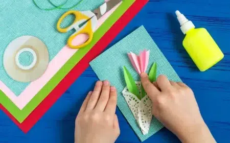 carte de voeux décoration tulipes en papier 3d tutoriel facile étapes