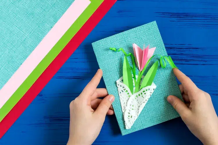 comment faire des tulipes en papier 3d cartes tutoriel facile étapes