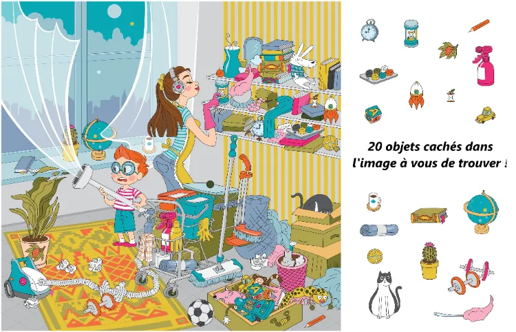 idée de jeux d'objets cachés dans l'image pour les enfants de l école primaire
