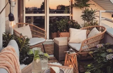 idées comment décorer le balcon au printemps été