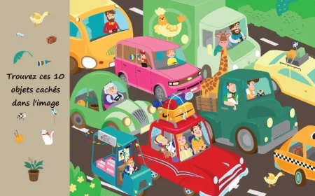 jeux 10 objets cachés dans l'image imprimer gratuitement enfants école primaire