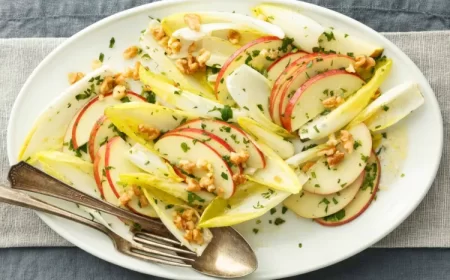 recettes de salade composée avec endives pommes ciboulette