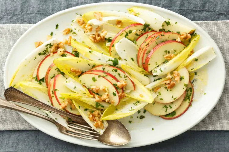 recettes de salade composée avec endives pommes ciboulette