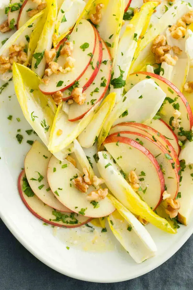 recettes de salade composée avec endives pommes noix