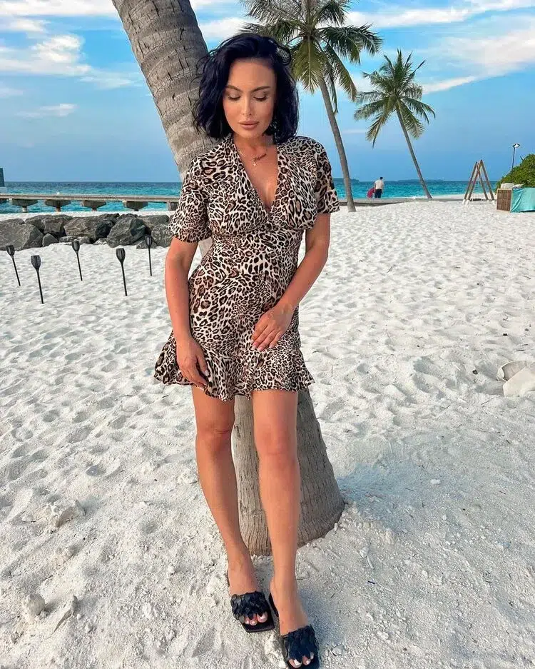 robe mini imprimé léopard beachware tendance