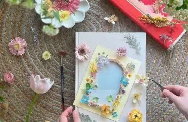 carte de voeux diy originale fête des parents 2024 fleurs maman papa