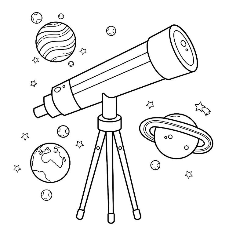 coloriage pour garçon maternelle pages gratuites thème espace planètes