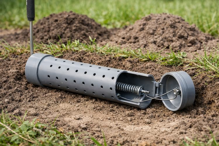 comment fabriquer un piège à taupe maison avec un tube PVC