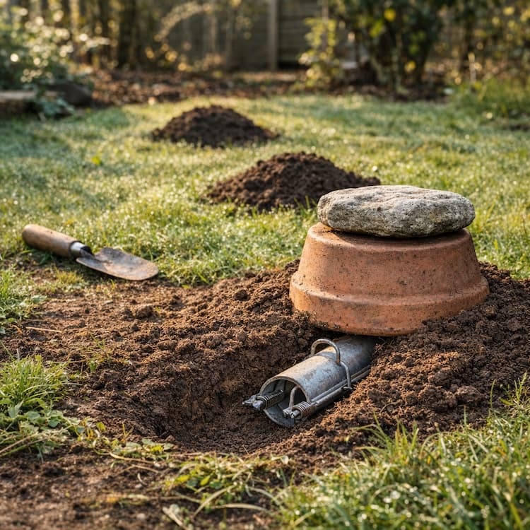 comment faire un piège à taupe simple avec PVC