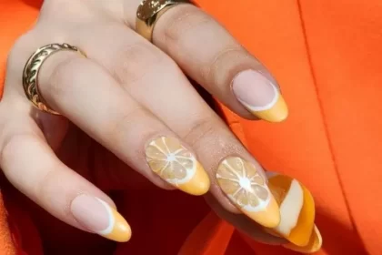 nail art tendance été 2024 agrumes 3d idées modèle cndpro.na instagram