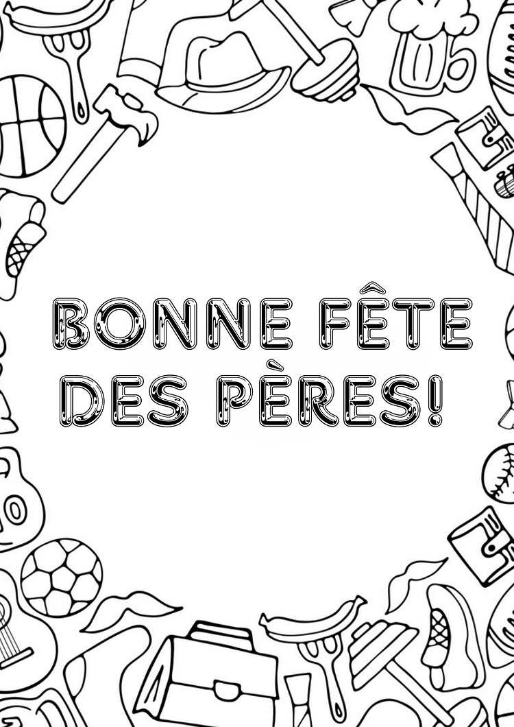 coloriage mandala pour la fête des pères