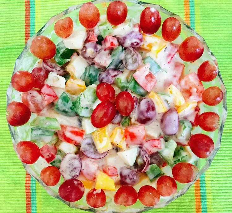 salade indienne aux fruits et légumes