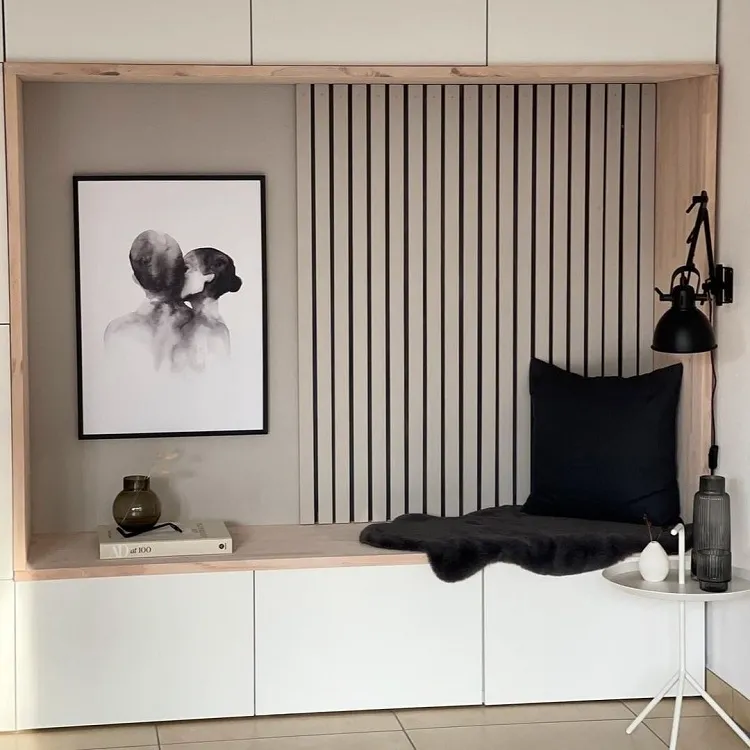 armoire cuisine ikea transformée en meuble pour le salon