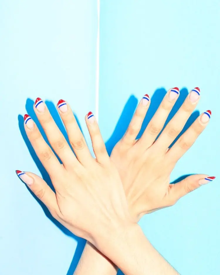 déco ongles pour la fête nationale française 