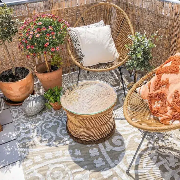 idées meubles pour créer un coin détente sur une terrasse ou balcon urbain