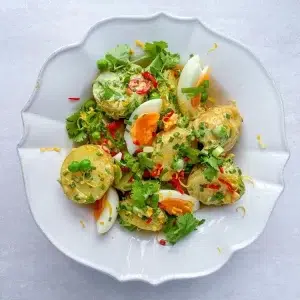 meilleures recettes salades d'été pommes de terre légumes saumon thon moules lardon oeufs laitue