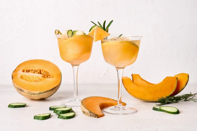 cocktails ou mocktails à base de melon