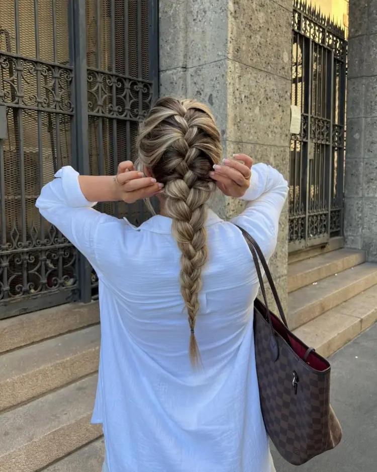 comment faire une tresse française classique roralovestrand instagram