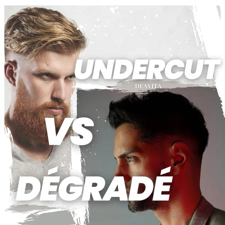 coupe undercut ou dégradé américain selon la forme du visage