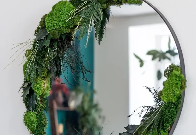 décoration miroir de style biophilique