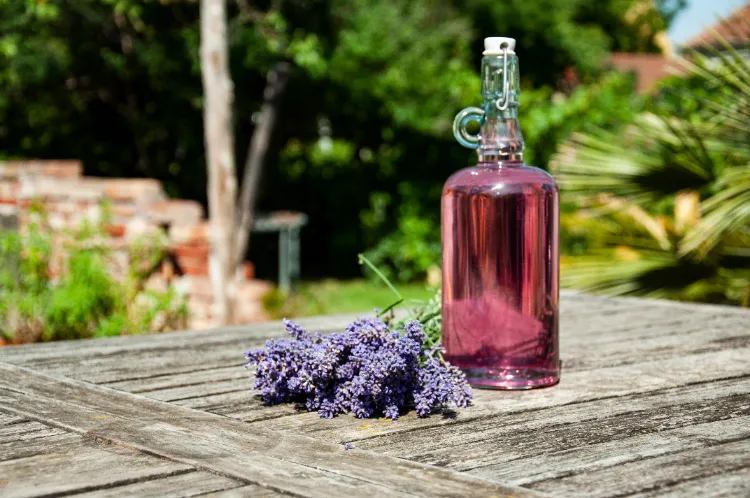 recette d'été pour le soir avec du sirop de lavande