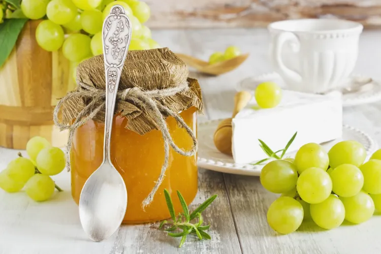 recettes de confiture de raisin blanc avec poire et pomme