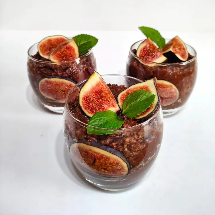 porridge au chocolat et aux figues