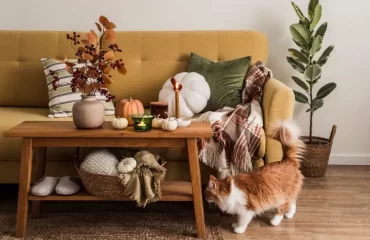 comment intégrer les citrouilles en décoration dans l'intérieur scandinave