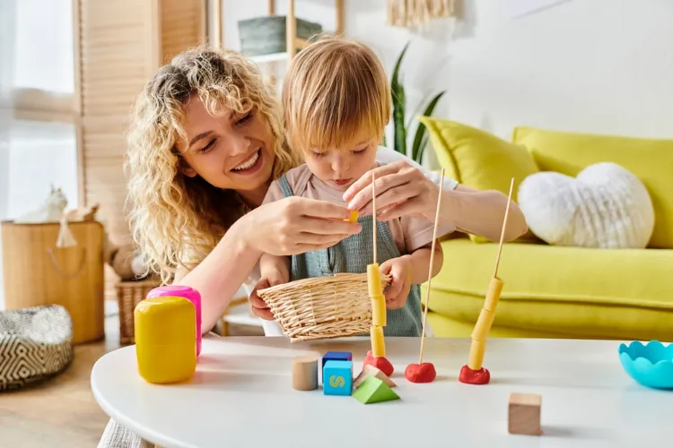 enfilage de pâtes et jeu de comptage 2 en 1 pour les petits enfants