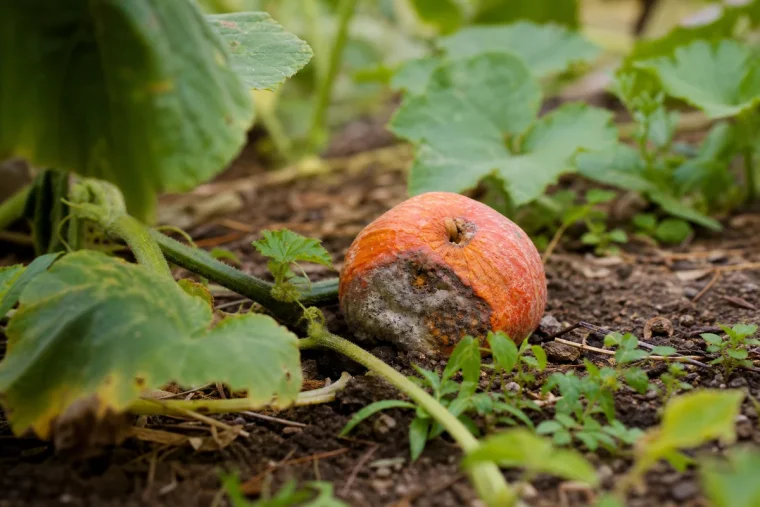 quelles sont les causes courantes de la pourriture des potirons sur la plante