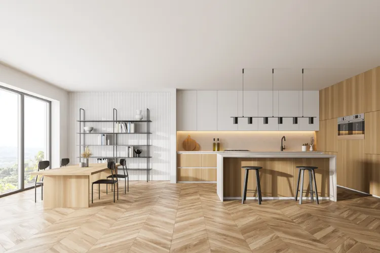 tout ce qu'il faut savoir sur la pose de parquet sur du carrelage existant dans la cuisine