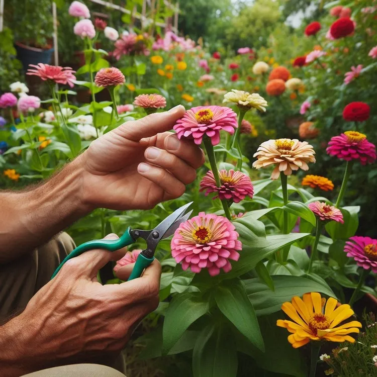 tailler les zinnias pour stimuler la ramification