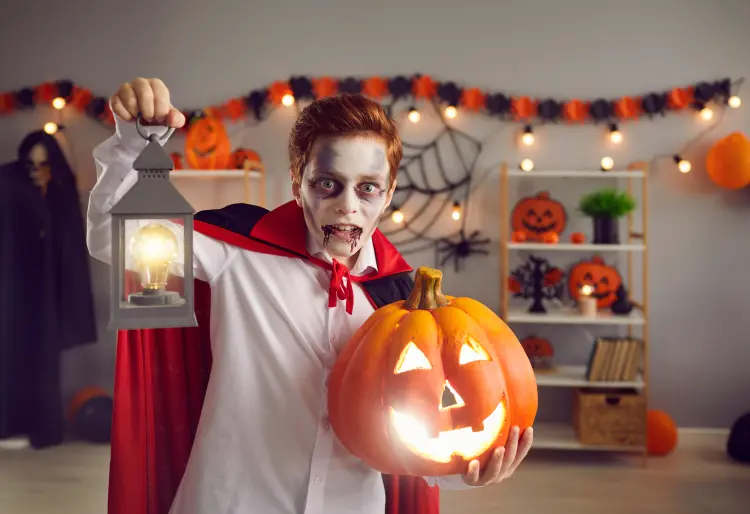 idée makeup enfant facile et rapide halloween 2024