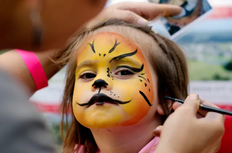 maquillage citrouille enfant halloween 2024 