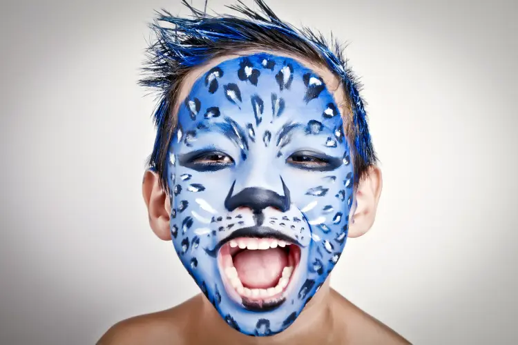 maquillage enfant avatar pour halloween 2024 