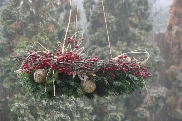 Décoration de Noël pour les oiseaux,Décoration Noël oiseaux